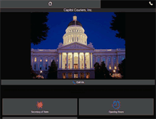 Tablet Screenshot of capitolcouriers.com